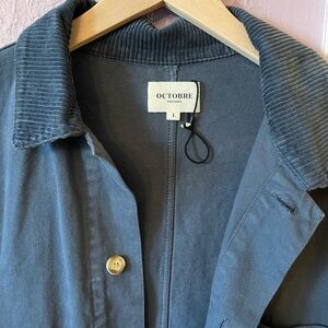 octobre Devon Jacket Steel Blue - Size L